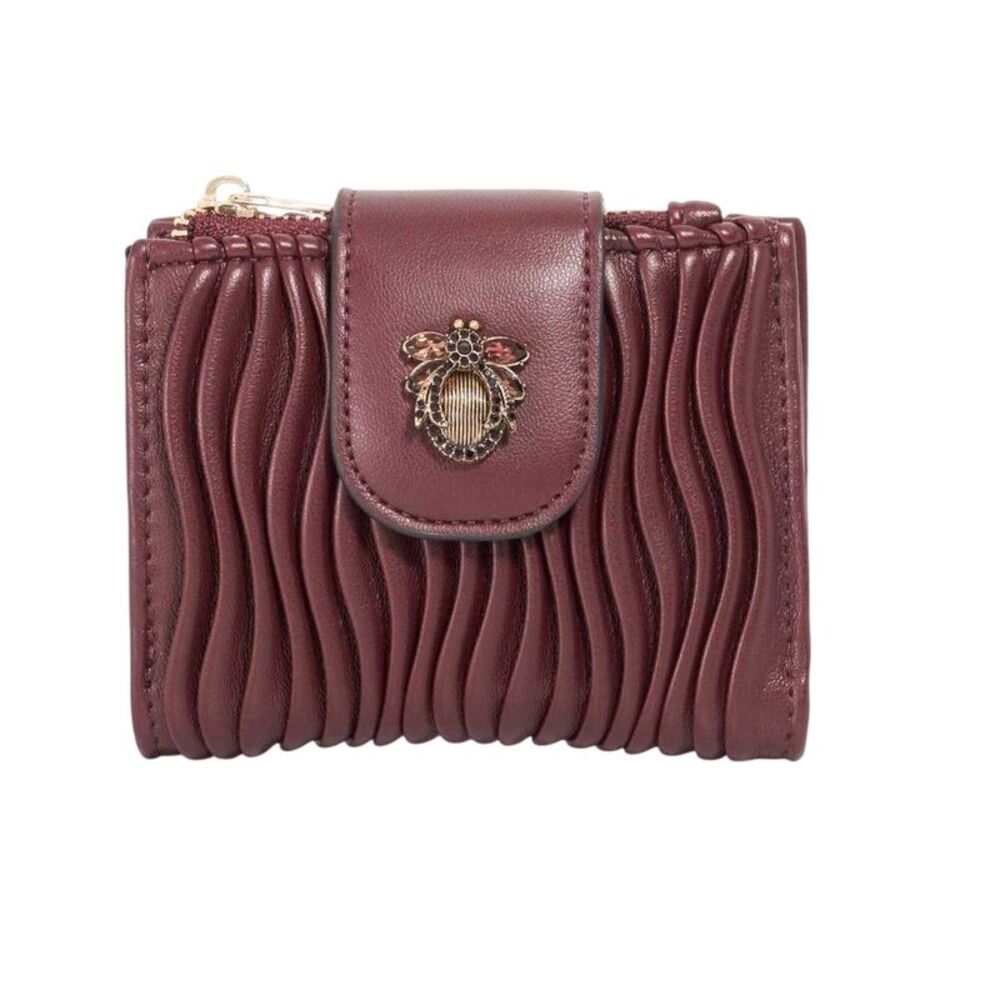 Dune London Kearton Textured Coin Purse / Burgundy